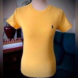 Ralph Lauren Yellow Cotton Tee